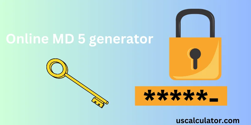 us calculator MD5 Generator